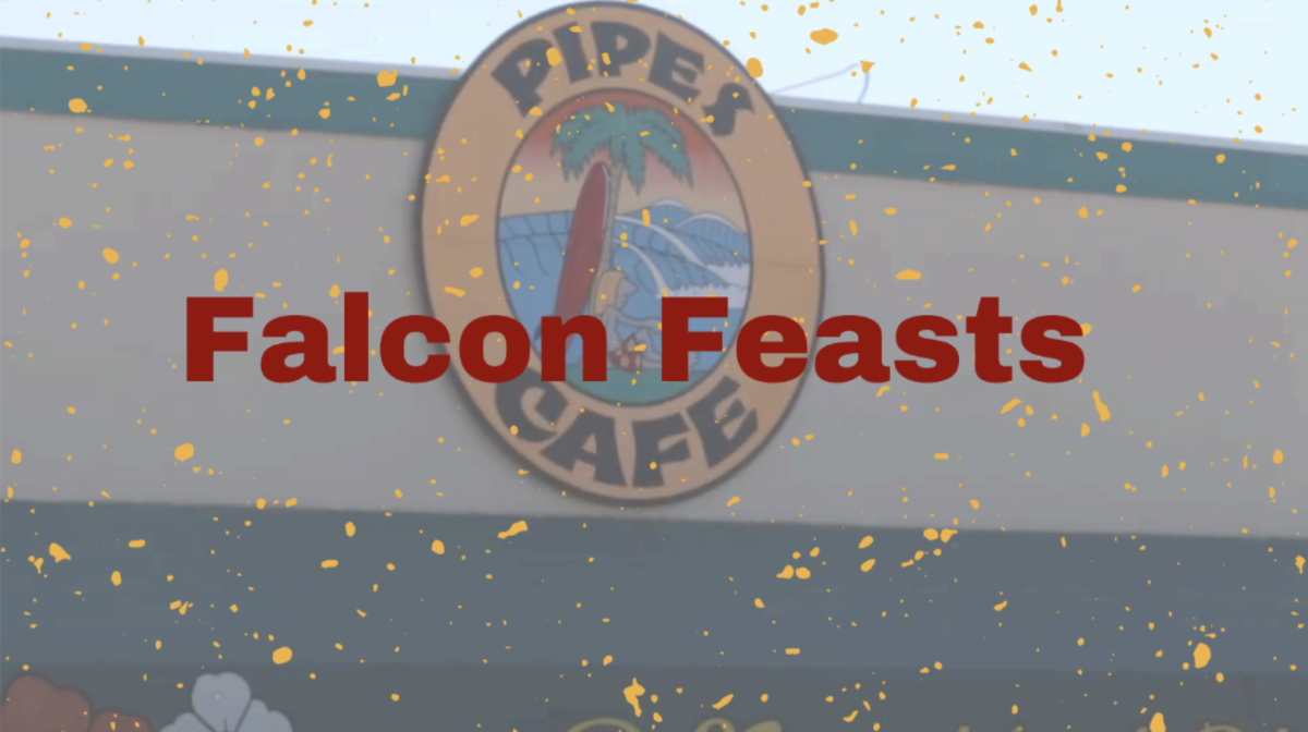 Falcon Feasts is a biweekly segment of Falcon Vision. Reporters reviewed Pipes in Cardiff for this segment. Graphic courtesy of Chris Kam. 